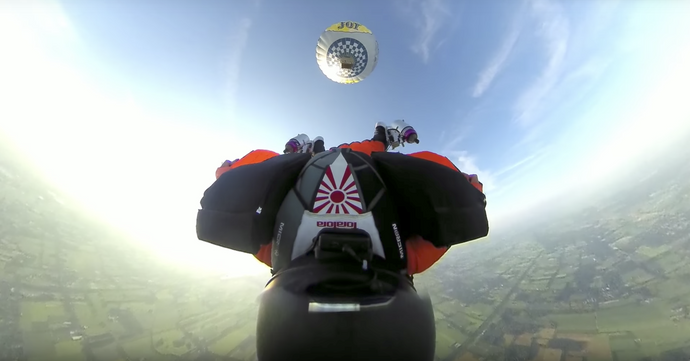 Jet Powered Wingsuit Flight