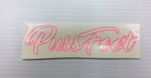 Pussfoot Transfer Sticker Pink & White